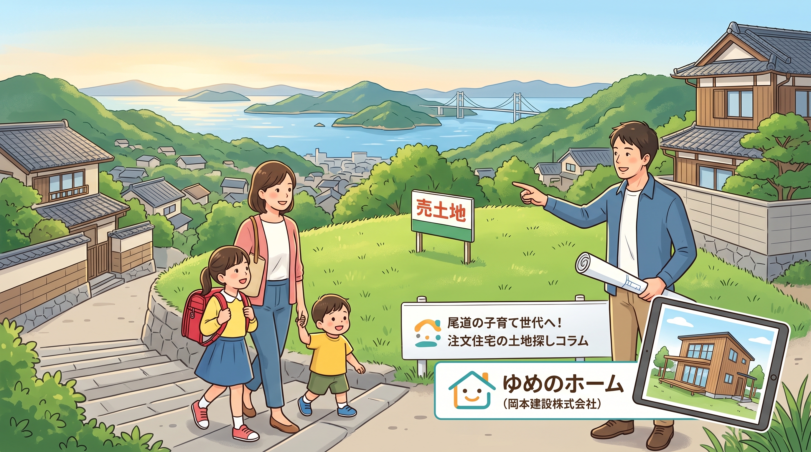 尾道エリアの子育て世代へ!注文住宅の土地探しは「土地が先か、建物が先か」