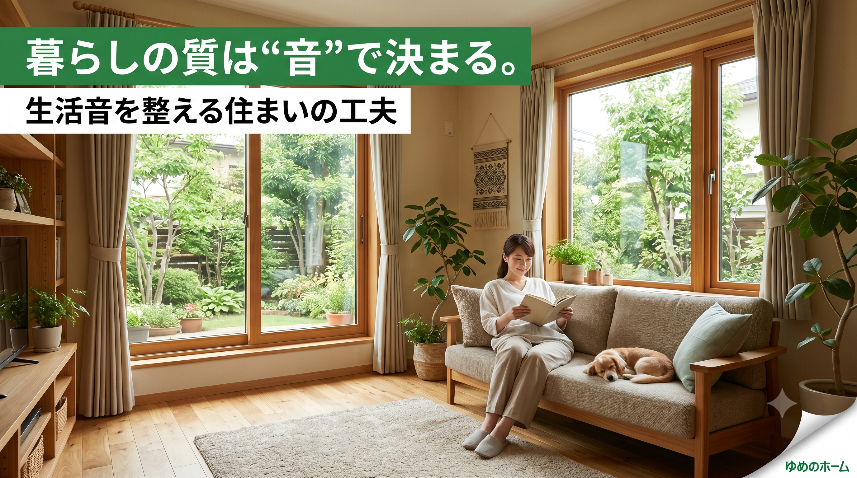 「暮らしの質は"音"で決まる。生活音を整える住まいの工夫」